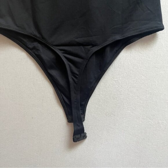 Maeve Anthropologie Mock-Neck Black Bodysuit Sz XL - Picture 4 of 11